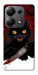Чехол Horror lucky cat для Xiaomi Redmi Note 13 Pro 5G