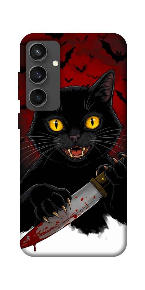 Чехол Horror lucky cat для Galaxy S24 FE