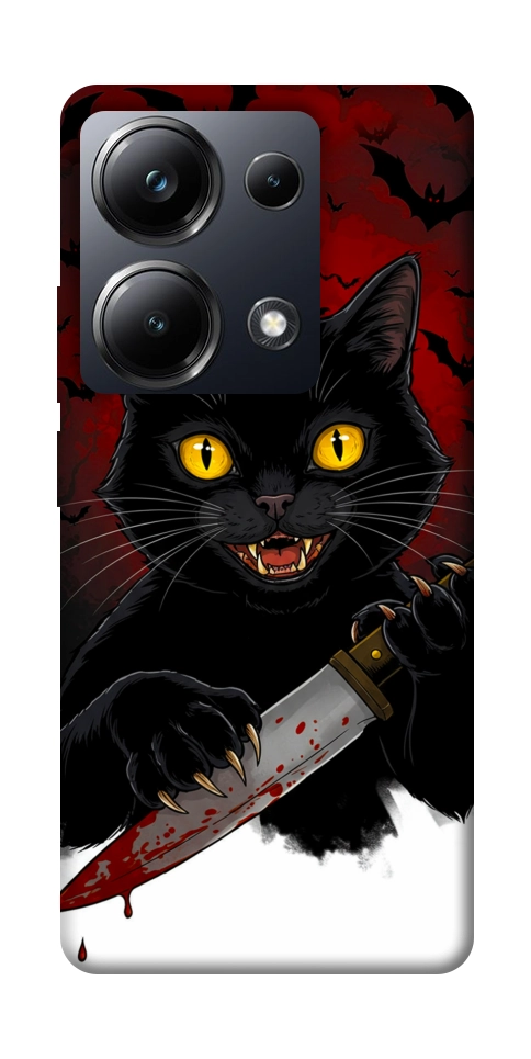 Чохол Horror lucky cat для Xiaomi Poco M6 Pro 4G