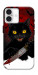 Чехол Horror lucky cat для iPhone 16 Plus