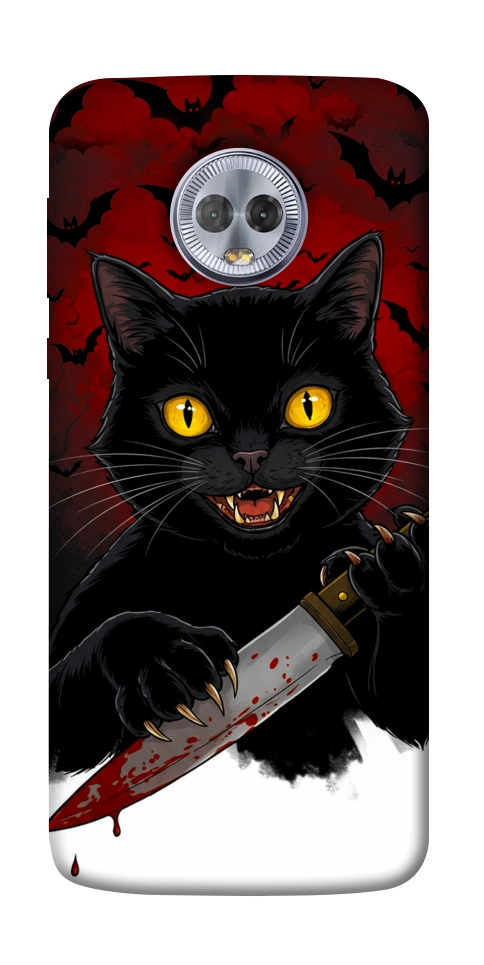 Чохол Horror lucky cat для Motorola Moto G6 Plus