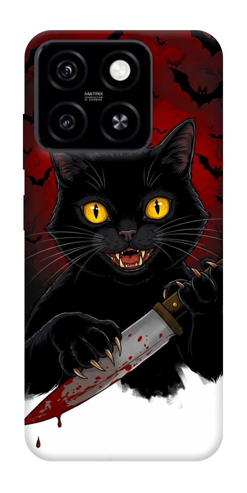 Чехол Horror lucky cat для ZTE Blade A55 4G