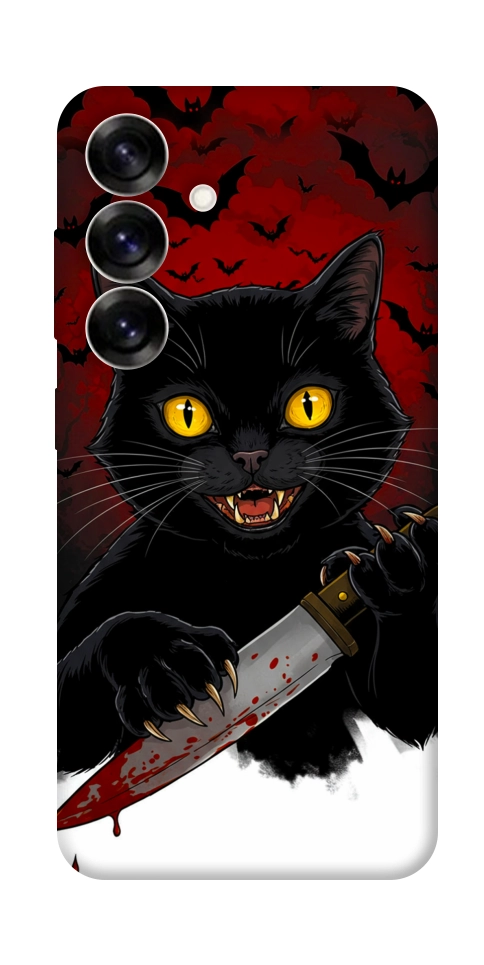 Чехол Horror lucky cat для Galaxy S25+
