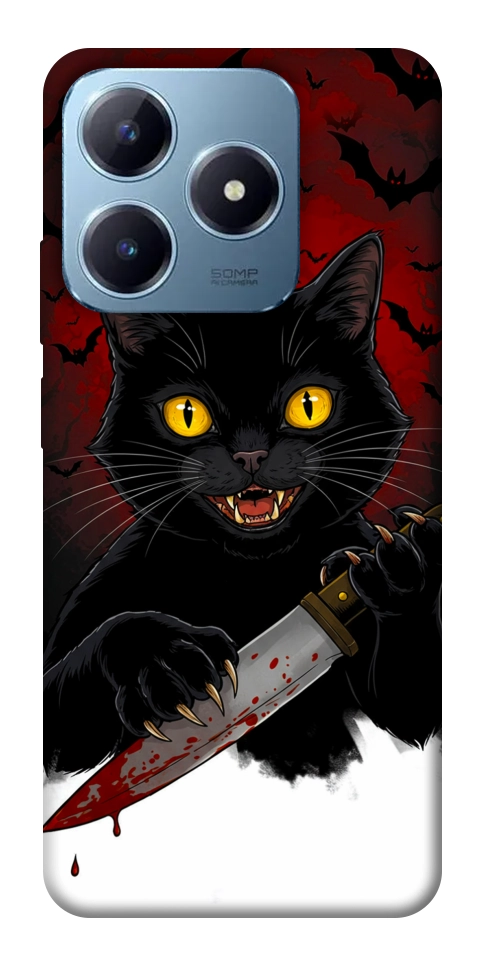 Чехол Horror lucky cat для Realme C63 4G