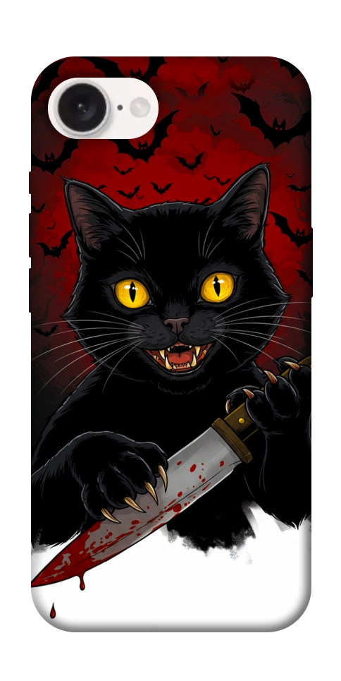 Чехол Horror lucky cat для iPhone 16e