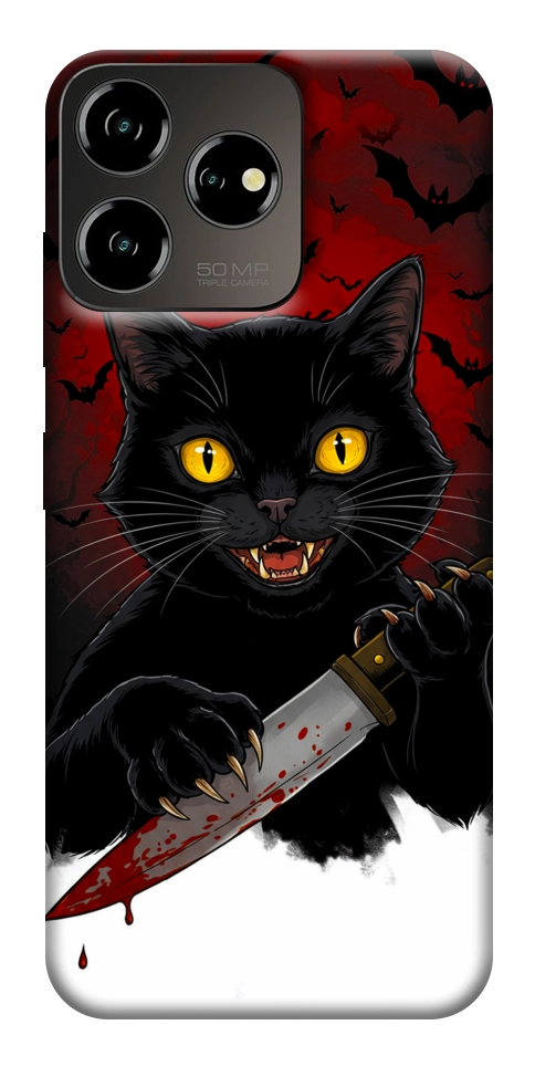 Чехол Horror lucky cat для ZTE Blade V50 Design 4G