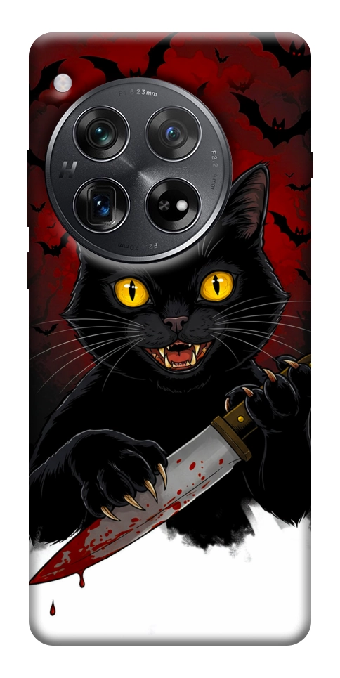 Чехол Horror lucky cat для OnePlus 12