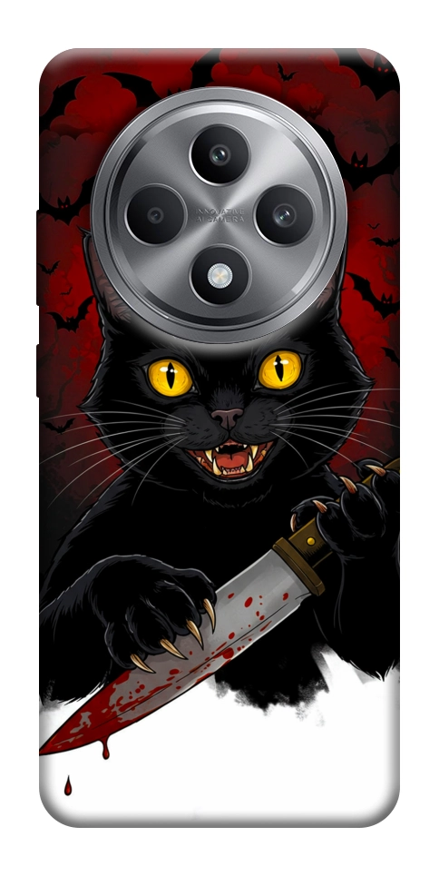 Чехол Horror lucky cat для Oppo Reno 12 F 4G