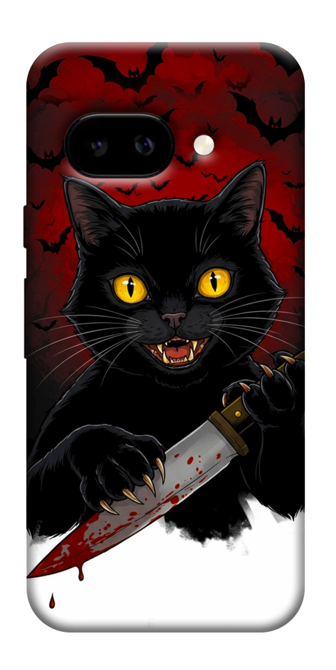 Чехол Horror lucky cat для Google Pixel 9a