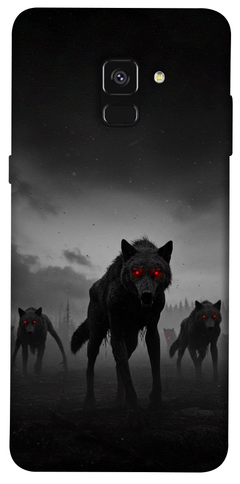 Чехол Horror wolfs для Galaxy A8 (2018)