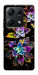 Чехол Flowers on black для Xiaomi Redmi Note 14S