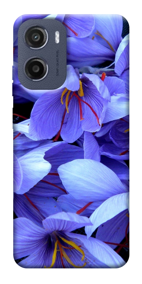 Чехол Фиолетовый сад для Motorola Moto E15