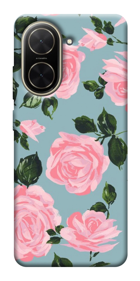 Чехол Розовый принт для Xiaomi Poco C71