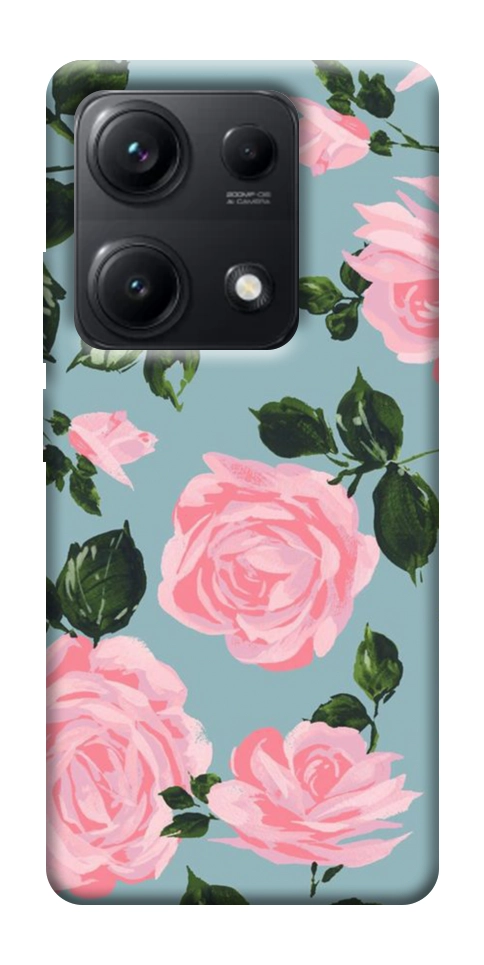 Чехол Розовый принт для Xiaomi Redmi Note 14S