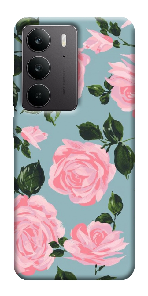 Чехол Розовый принт для Realme C75
