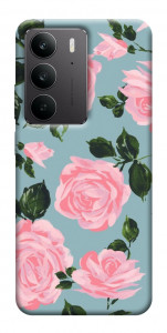 Чехол Розовый принт для Realme C75