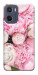 Чехол Pink peonies для Motorola Moto E15
