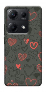 Чехол Милые сердца для Xiaomi Redmi Note 14S