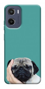 Чехол Спящий мопс для Motorola Moto E15
