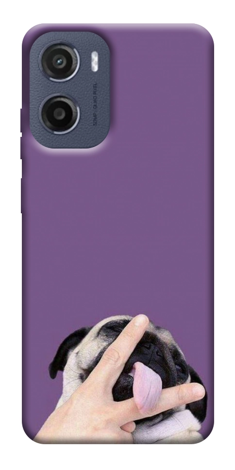 Чехол Мопс для Motorola Moto G05