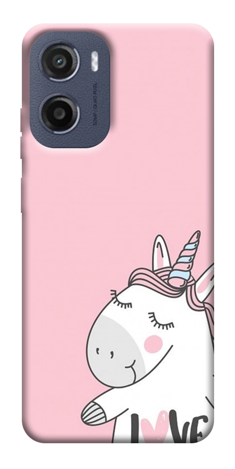 Чехол Unicorn love для Motorola Moto E15