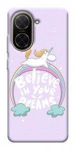 Чохол Believe in your dreams unicorn для Xiaomi Poco C71