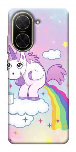 Чохол Єдиноріг з веселкою для Xiaomi Poco C71