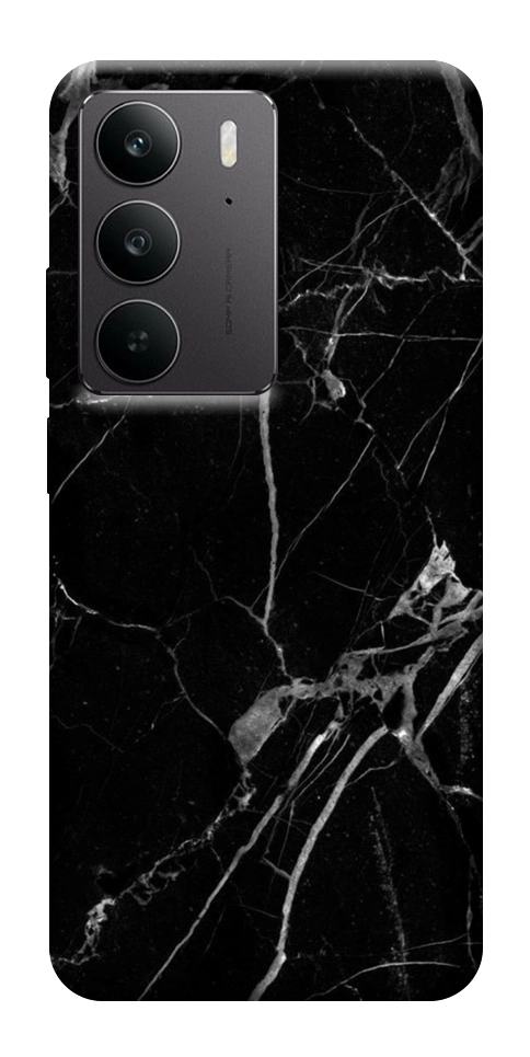 Чехол Черный мрамор для Realme C75