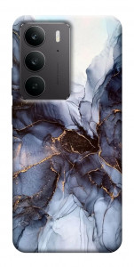 Чехол Черно-белый мрамор для Realme C75
