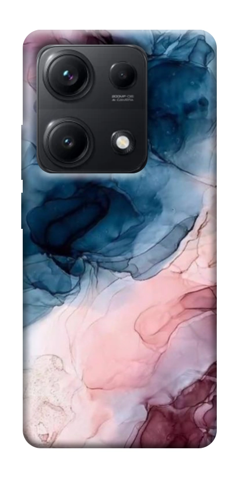 Чехол Розово-голубые разводы для Xiaomi Redmi Note 14S