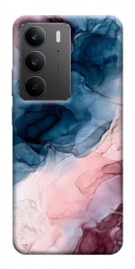 Чехол Розово-голубые разводы для Realme C75