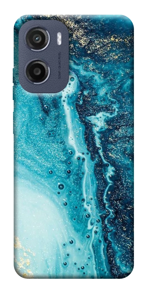 Чехол Голубая краска для Motorola Moto G05