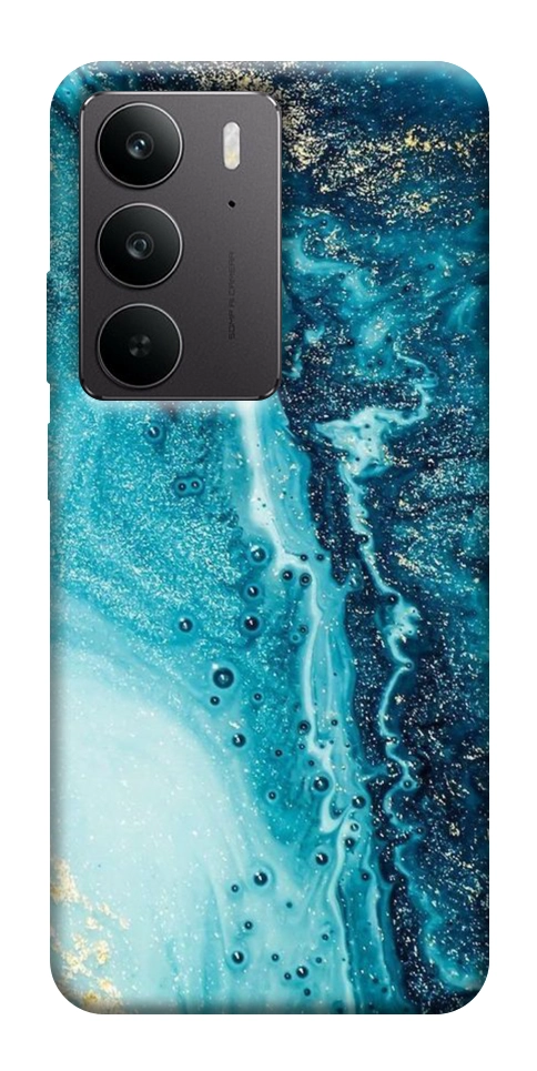 Чехол Голубая краска для Realme C75