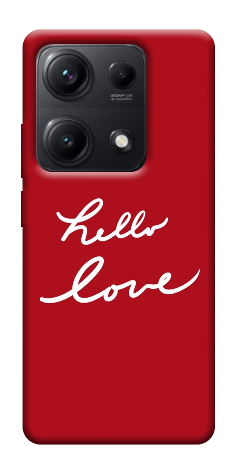 Чехол Hello love для Xiaomi Redmi Note 14S