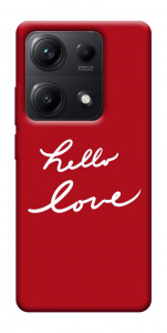 Чехол Hello love для Xiaomi Redmi Note 14S