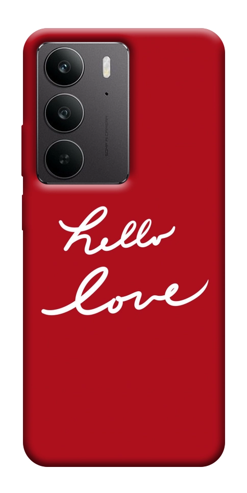 Чехол Hello love для Realme C75