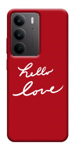 Чехол Hello love для Realme C75