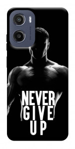Чехол Never give up для Motorola Moto G05