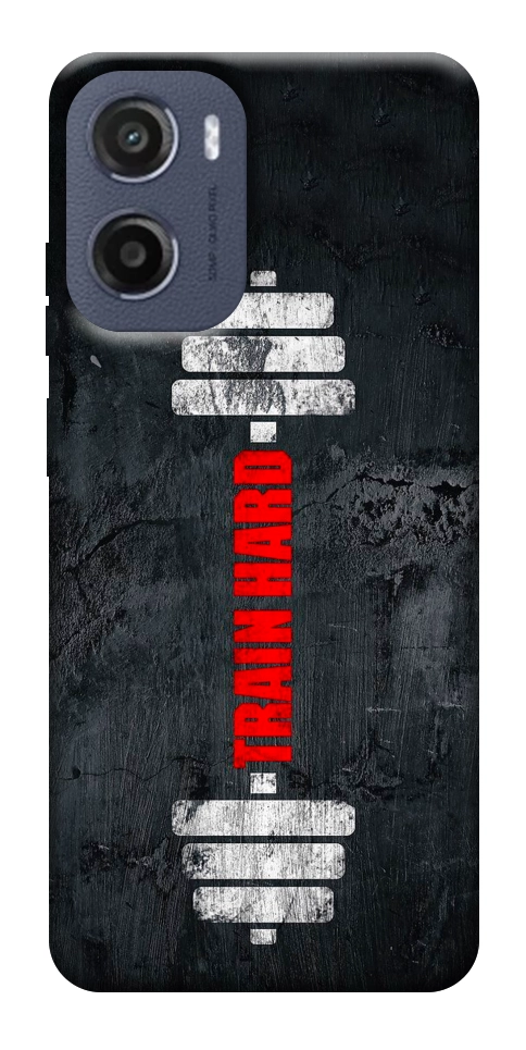 Чехол Train hard для Motorola Moto E15