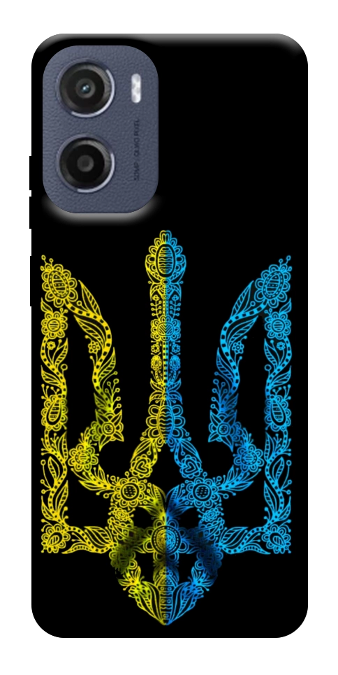 Чехол Жовтоблакитний герб для Motorola Moto G05