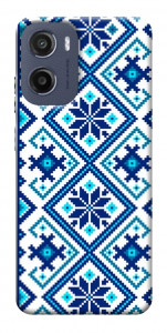 Чехол Синя вишиванка для Motorola Moto G05