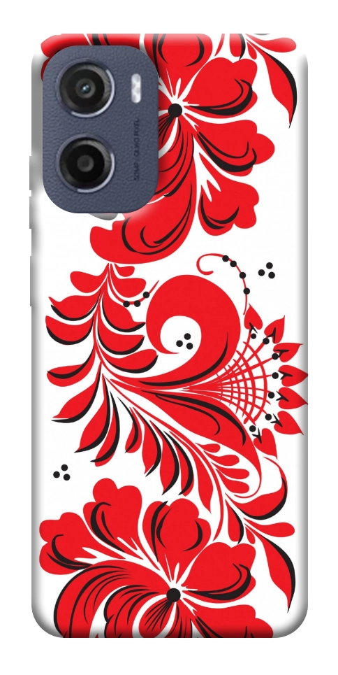 Чехол Червона вишиванка для Motorola Moto G05