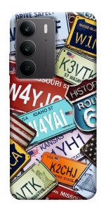 Чехол License plate для Realme C75
