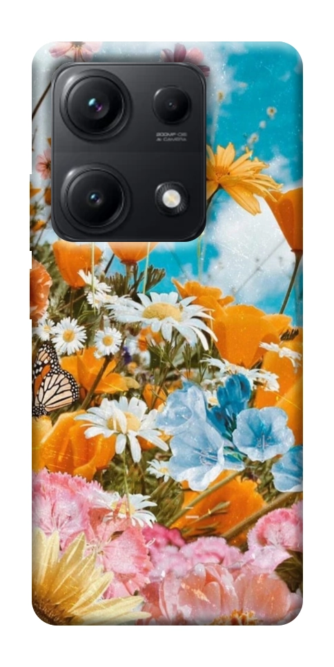 Чехол Летние цветы для Xiaomi Redmi Note 14S
