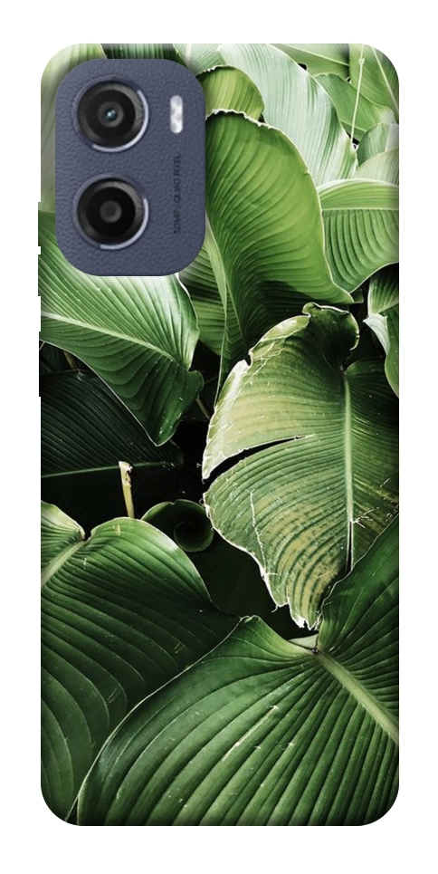 Чехол Тропическая листва для Motorola Moto E15