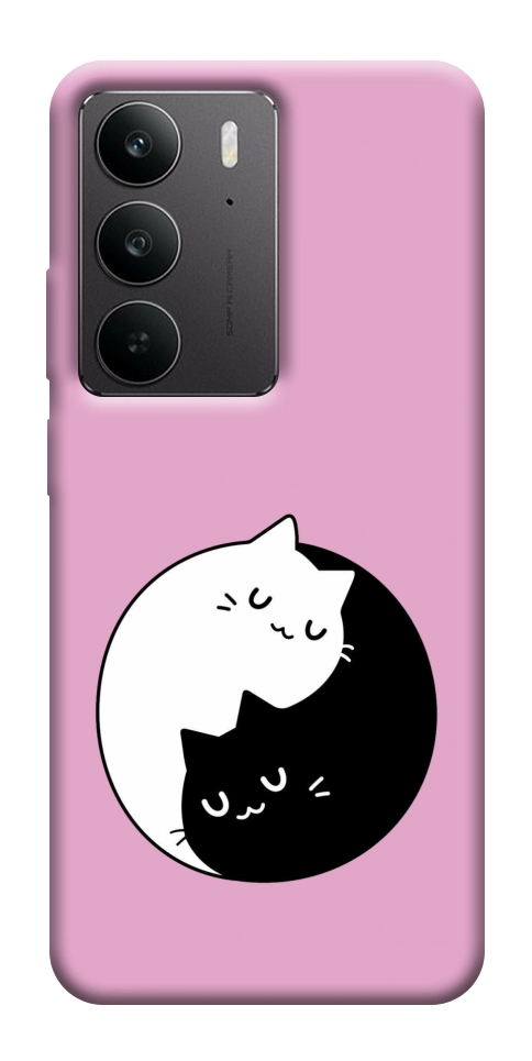 Чехол Коты инь-янь для Realme C75
