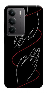 Чехол Плетение рук для Realme C75