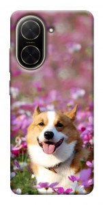 Чохол Коргі в квітах для Xiaomi Poco C71