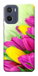 Чехол Красочные тюльпаны для Motorola Moto G05