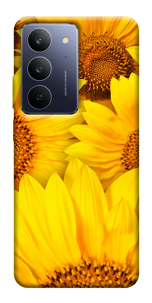 Чехол Букет подсолнухов для Realme C75x